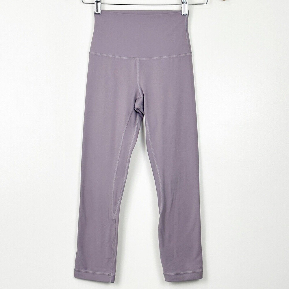 LULULEMON Align Crop 21" Cool High Rise Nulu Size 2 Violet Verbena
